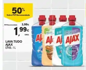 Continente Lava Tudo Ajax 1L promoção