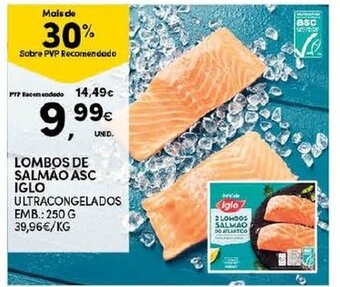 Continente Lombos de Salmao ASC Iglo 250g promoção