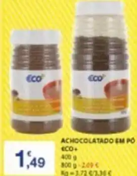 E.Leclerc Chocolate em pó eco+ promoção