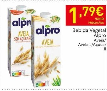Recheio Bebidas naturais alpro promoção