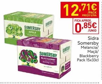 Recheio Sidra somersby promoção