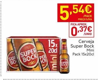 Recheio Lata de cerveja super bock promoção