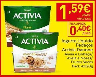 Recheio Iogurte activia promoção