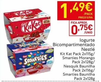 Recheio Iogurte kit kat promoção