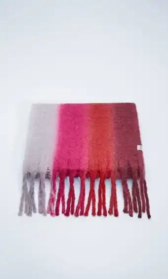 Stradivarius Cachecol às riscas largas esfumadas promoção
