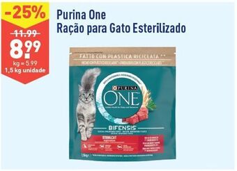ALDI Ração para gatos purinaone promoção
