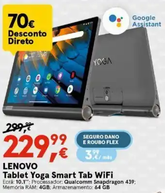 Worten Lenovo Tablet Yoga Smart Tab WiFi promoção