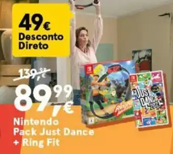 Worten Nintendo Pack Just Dance + Ring Fit promoção