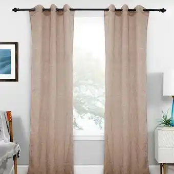 VIVA Cortinado wrinkly taupe 140x250cm promoção