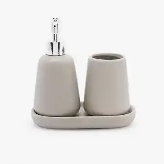 Conjunto para casa de banho vita cinza 3pcs
