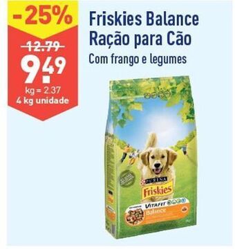 ALDI Ração para cães friskies promoção