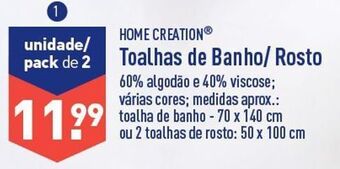 ALDI Toalha promoção