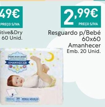 Recheio Cuidados bebé amanhecer promoção