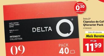 Lidl Cápsulas de café delta q promoção