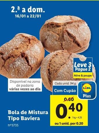 Lidl Pão promoção