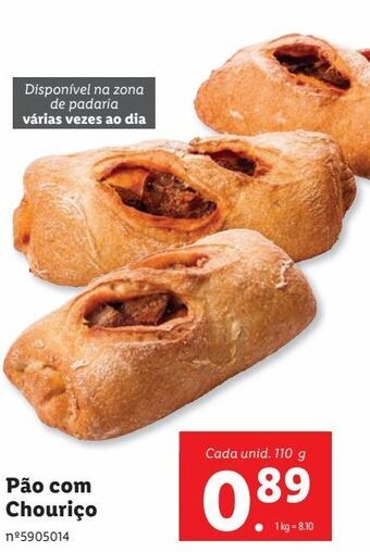 Lidl Pão com chouriço promoção