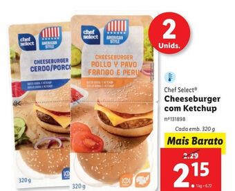 Lidl Hambúrguer chef select promoção