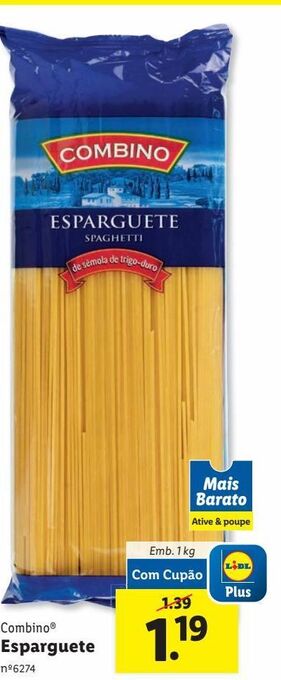 Lidl Macarrão combino promoção