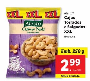 Lidl Cajú alesto promoção