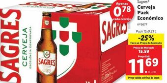Lidl Cerveja sagres promoção