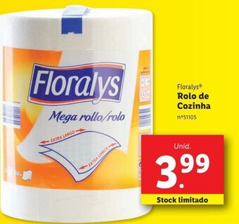 Lidl Papel toalha floralys promoção