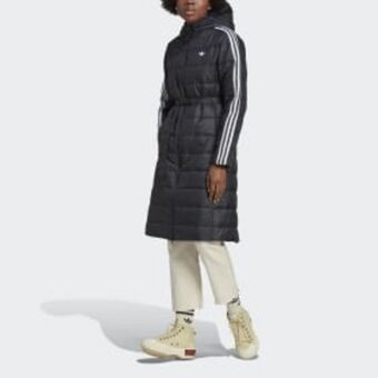 Adidas Casaco justo e comprido com capuz premium promoção