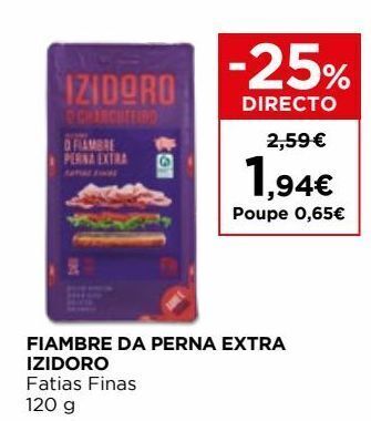 El Corte Inglés Presunto izidoro promoção