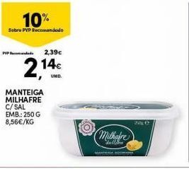 Continente Manteiga milhafre promoção