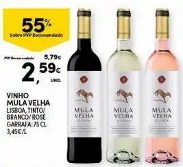 Continente Vinhos mula velha promoção