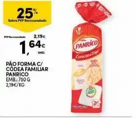 Continente Pão de forma panrico promoção
