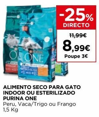 El Corte Inglés Ração para gatos purinaone promoção
