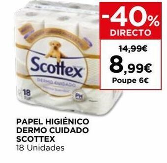 El Corte Inglés Papel higiênico scottex promoção