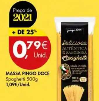 Pingo Doce Massa Pingo Doce 500g promoção