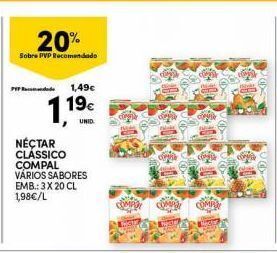Continente Néctar compal promoção