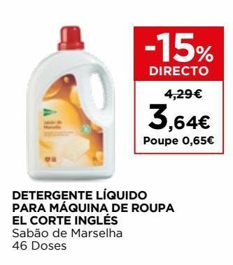 El Corte Inglés Detergente líquido el corte inglés promoção