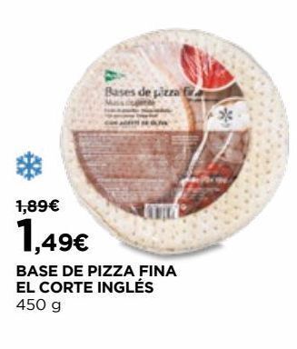 El Corte Inglés Pizza el corte inglés promoção