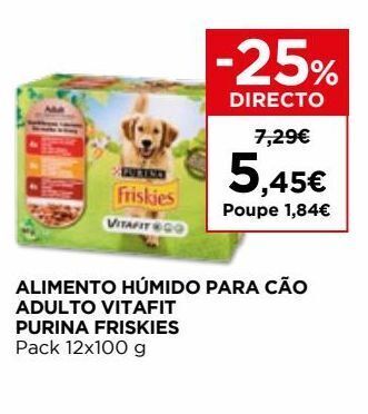 El Corte Inglés Ração para cães friskies promoção