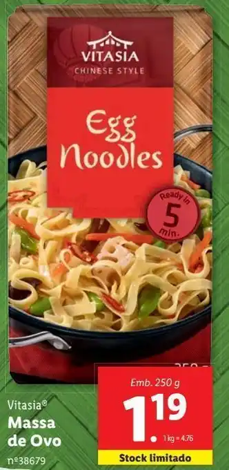 Lidl Noodles vitasia promoção