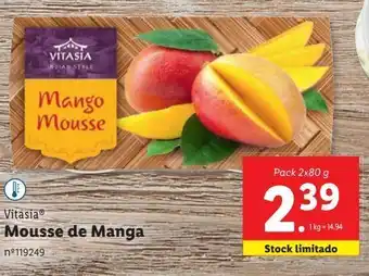 Lidl Mousse vitasia promoção