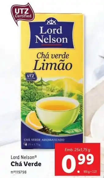 Lidl Chá verde promoção