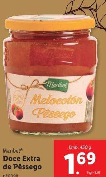 Lidl Doce de pêssego promoção