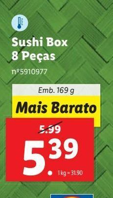 Lidl Sushi promoção