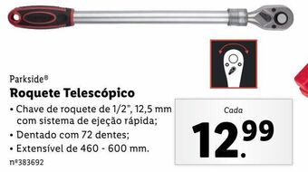 Lidl Roquete parkside promoção