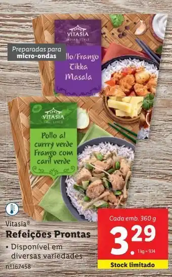 Lidl Comida asiática vitasia promoção