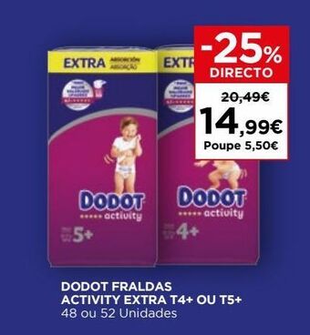 El Corte Inglés Fraldas dodot promoção