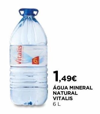 El Corte Inglés Água vitalis promoção