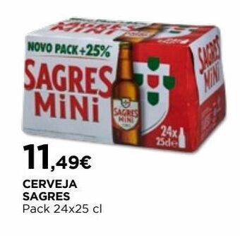 El Corte Inglés Cerveja sagres mini promoção