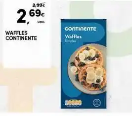 Continente Waffles continente promoção