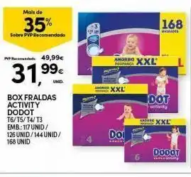 Continente Fraldas dodot promoção