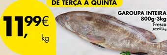 Pingo Doce Garoupa Inteira 800g-3kg promoção
